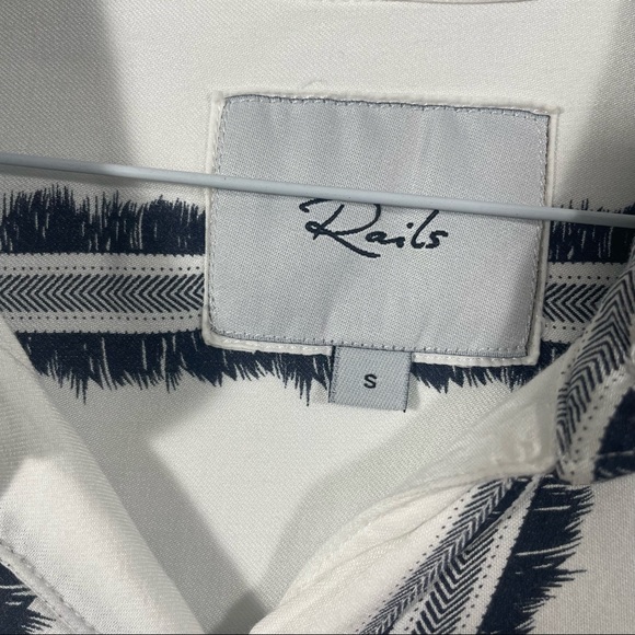 Rails blue striped button up. Size S - Picture 3 of 3